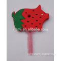 promotion gift good price special strawberry shape pvc key cover